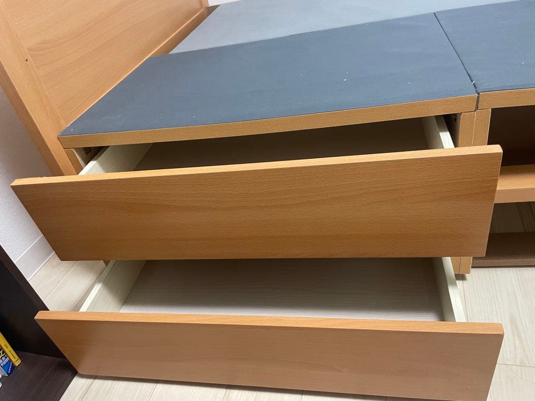 収納付きシングルベッド