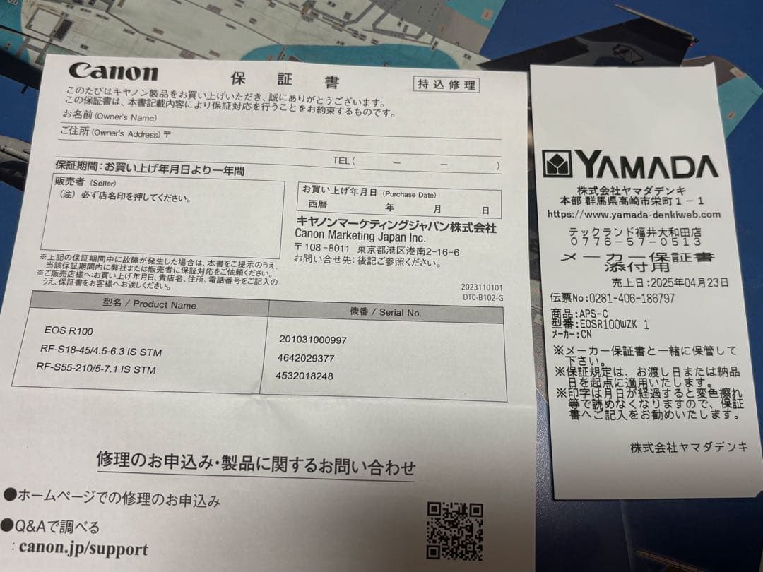 Canon EOS R100 ミラーレス一眼