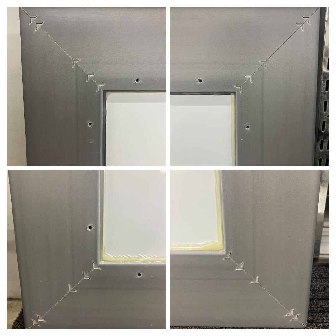 IKEA ミラー SONGE シルバー