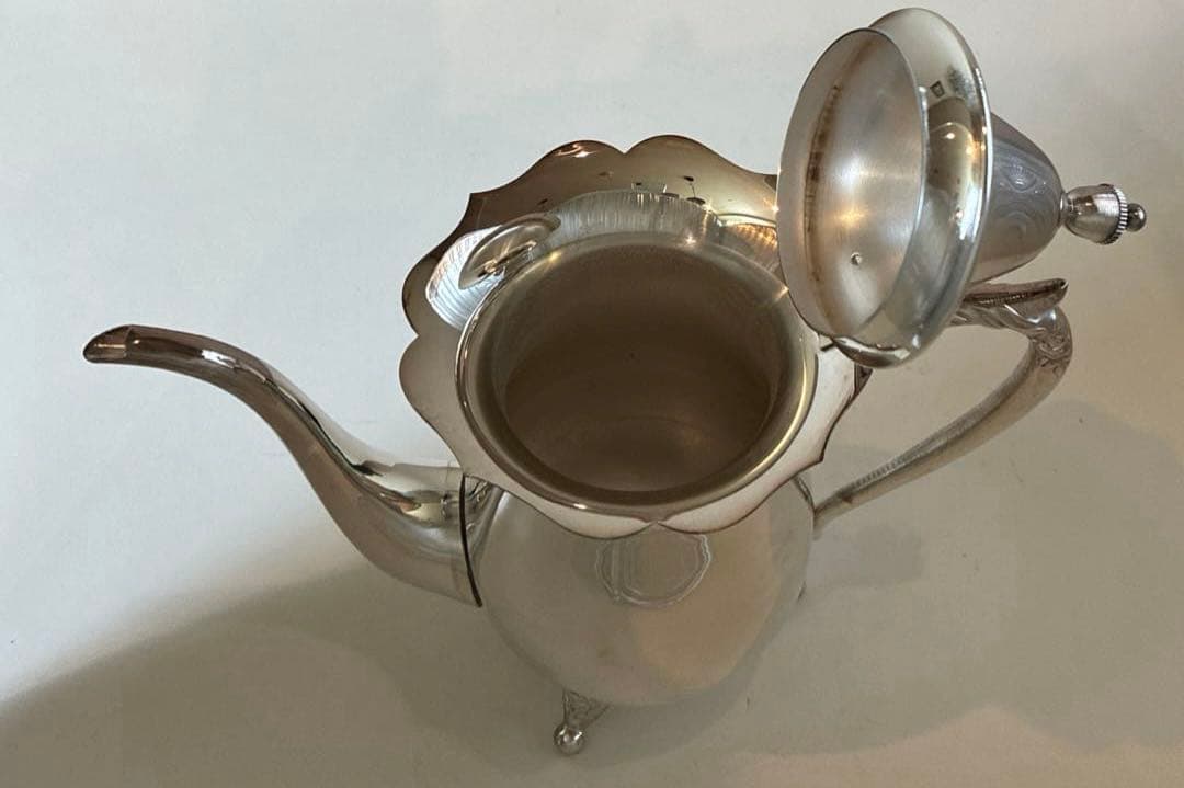 早川シルバー　ローズコーヒーセット　未使用　(トレイにワケあり)