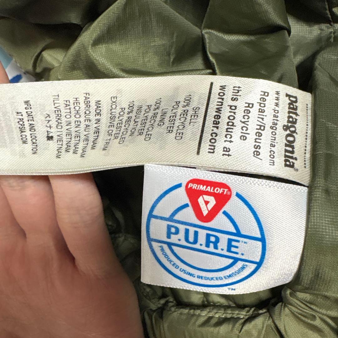 美品 Patagonia ナノパフ フーディ メンズ Lサイズ