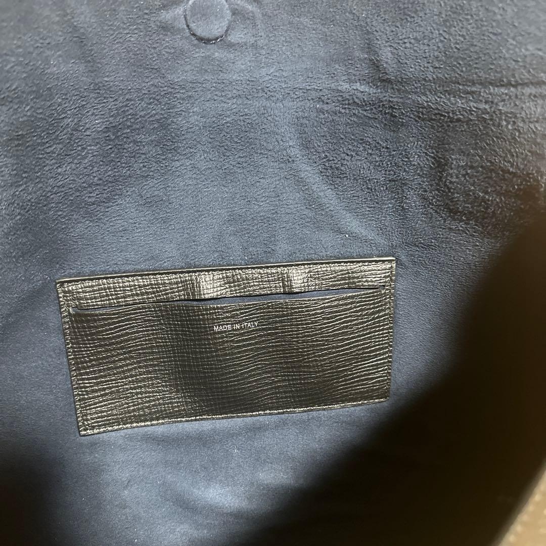 スタジオニコルソン SHIBORU LEATHER BAG IN BLACK