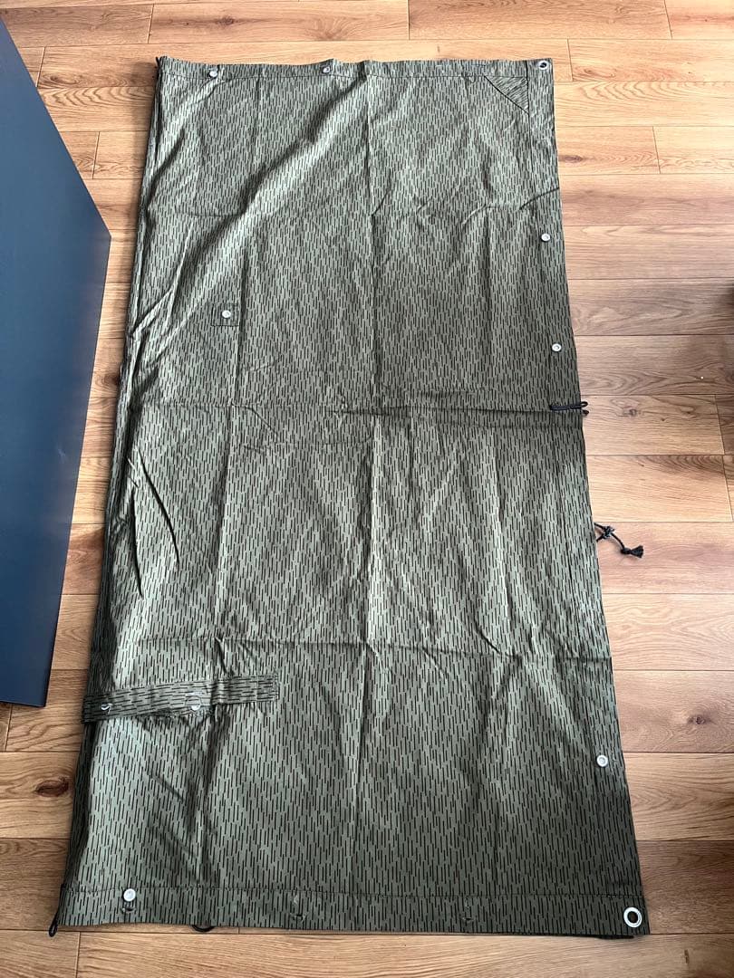 東ドイツ軍放出 テントシート レインドロップカモフラージュ 軍幕