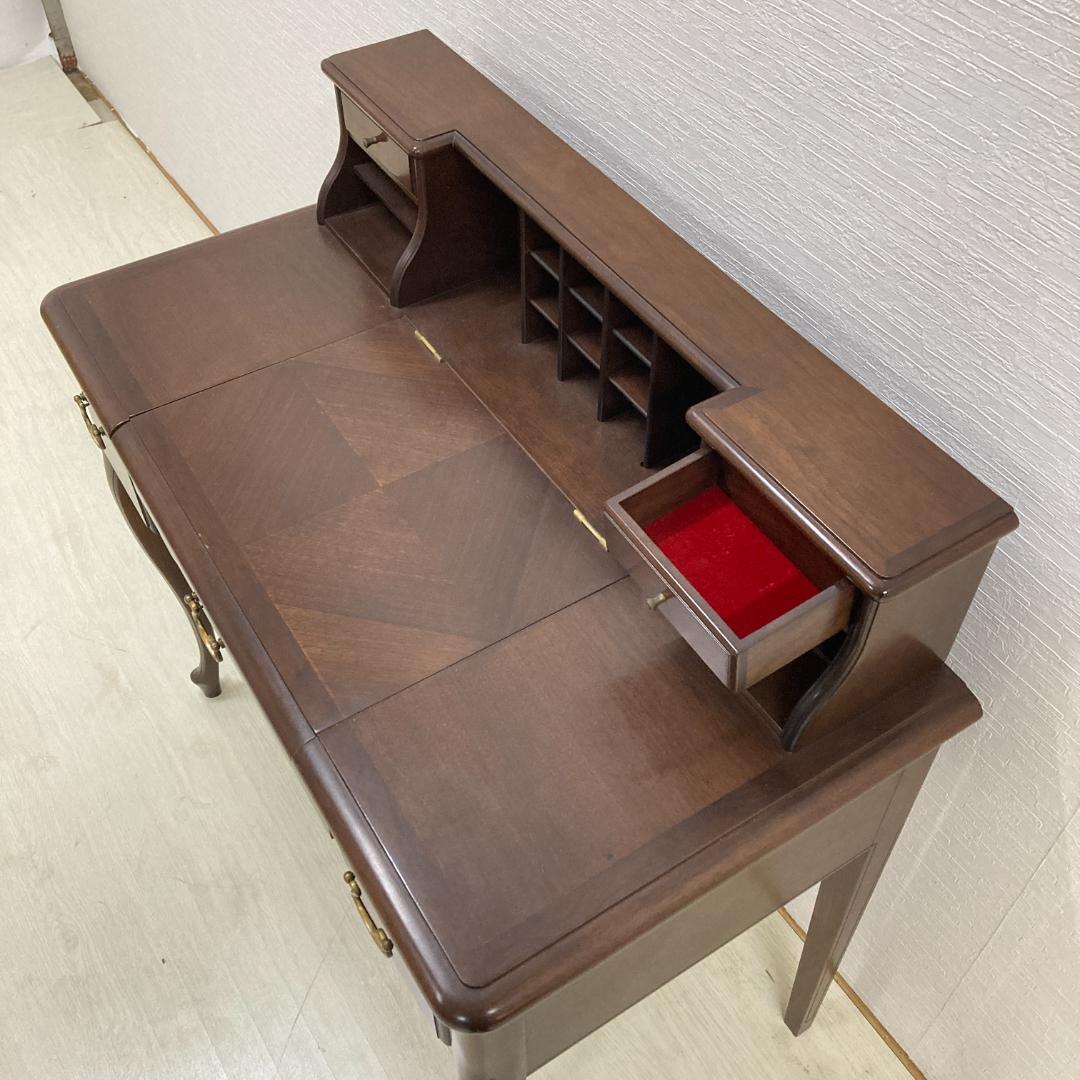 アンティーク調　猫脚　クラシック　デスク　机　ドレッサー