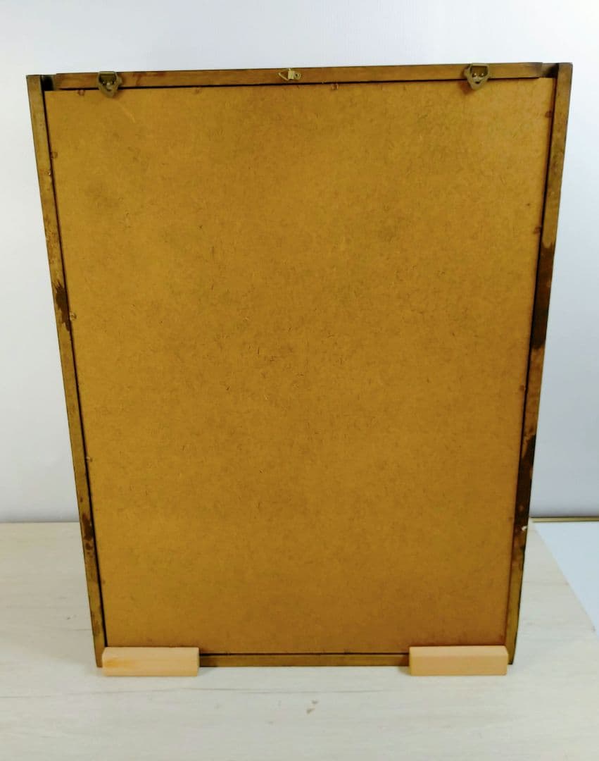 ミラーバック　木製　コレクションケース　ガラス扉