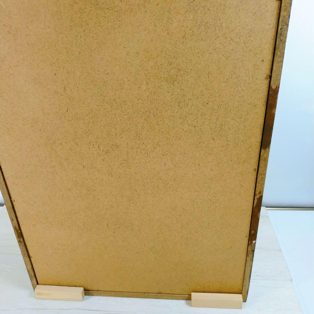 ミラーバック　木製　コレクションケース　ガラス扉