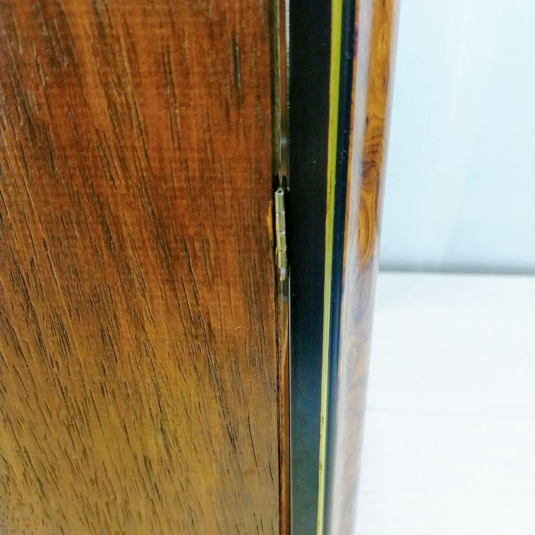 ミラーバック　木製　コレクションケース　ガラス扉