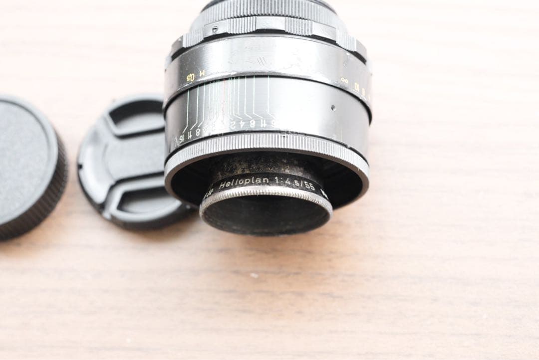 改造レンズ Helioplan 55mm f4.5 M42マウント
