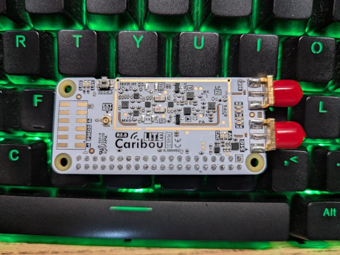受信機 CaribouLite RPi HAT