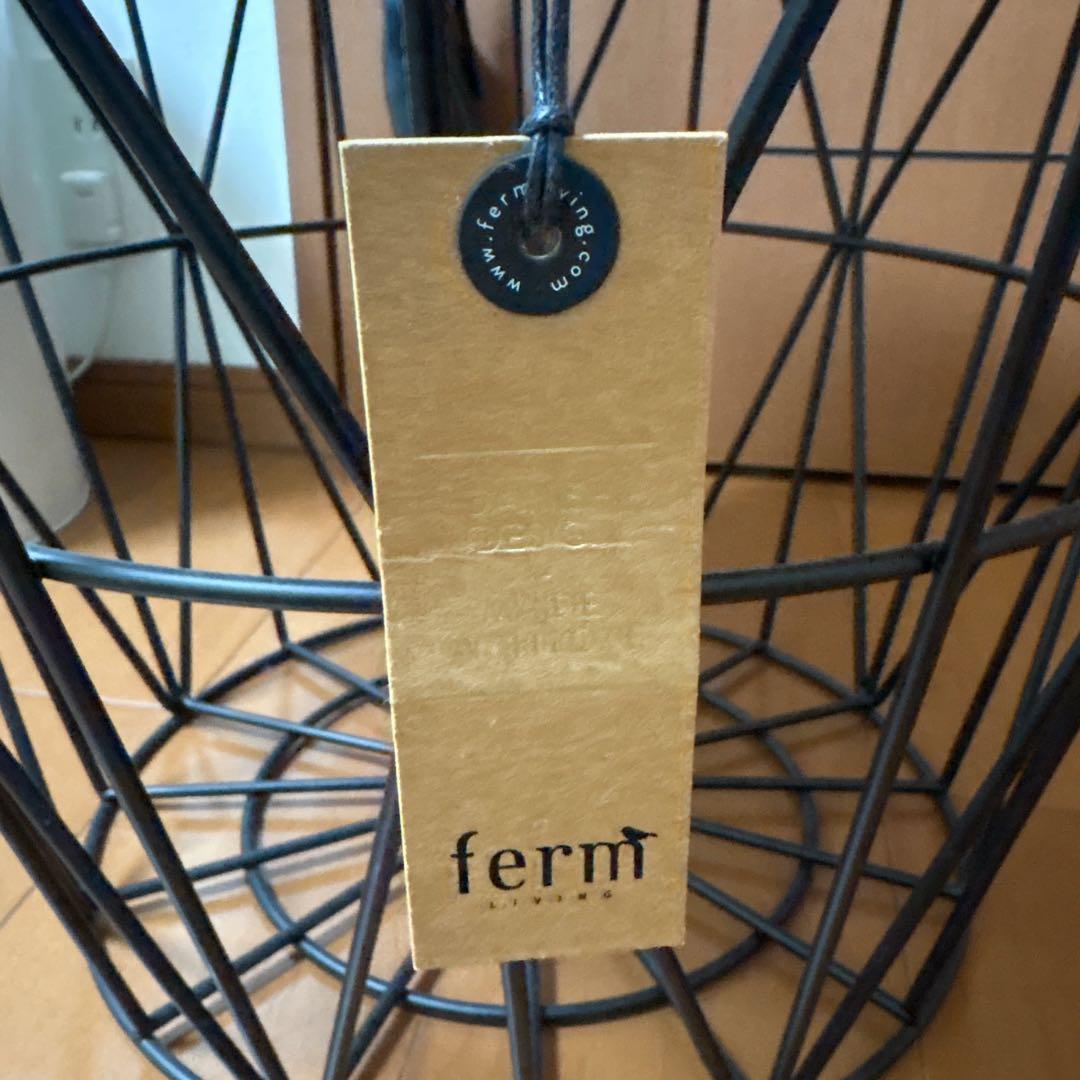 ferm living ワイヤーバスケット カゴ ファームリビング ブラック M