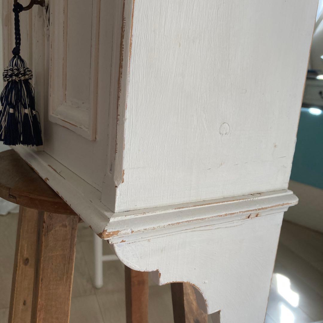 ホワイト木製ラック アンティーク