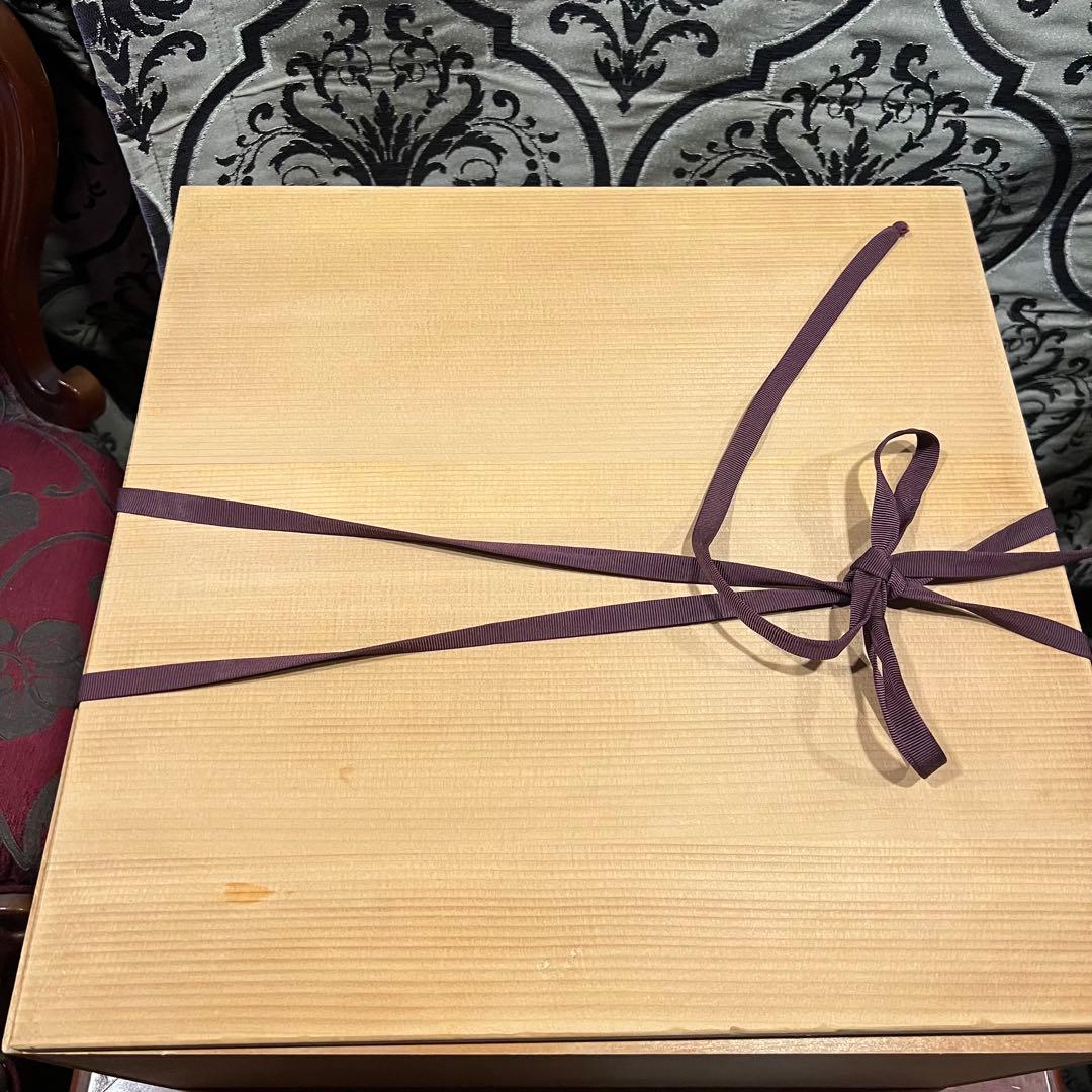 会席膳　懐石膳　折敷　四方盆 木製漆塗り　幅約36.5 高さ4センチ　5枚