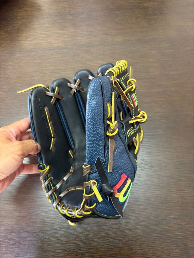 ウィルソン グローブ 87型 Wilson 軟式グローブ ネイビー 型付け無料