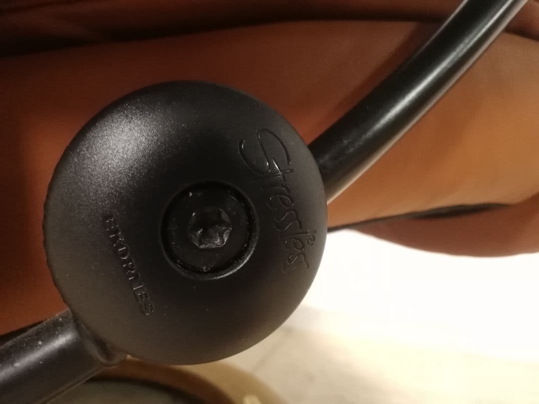 美品 EKORNES ストレスレスチェア レノ（M）キャメルレザー オットマン別