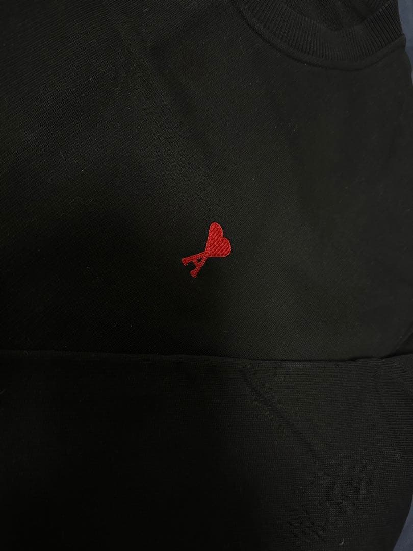 正規品ami paris アミパリス　スウェット　トレーナー　ブラック　XL