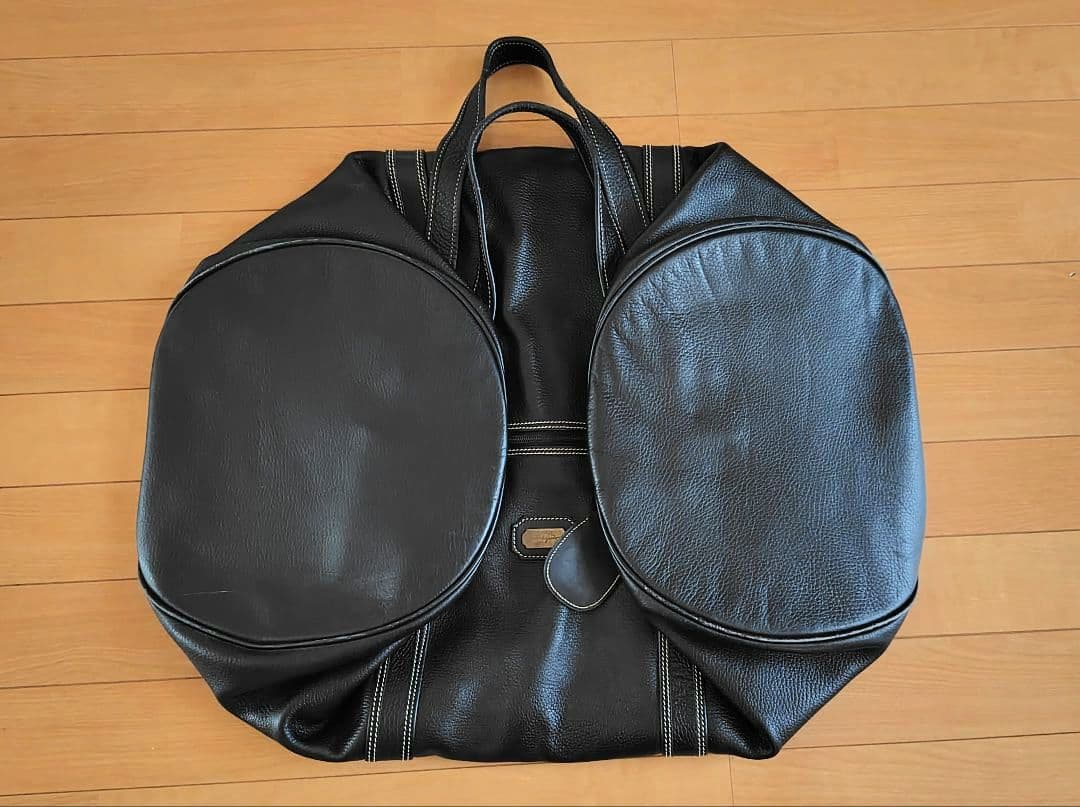 フェラガモ ボストンバッグ 黒 本革