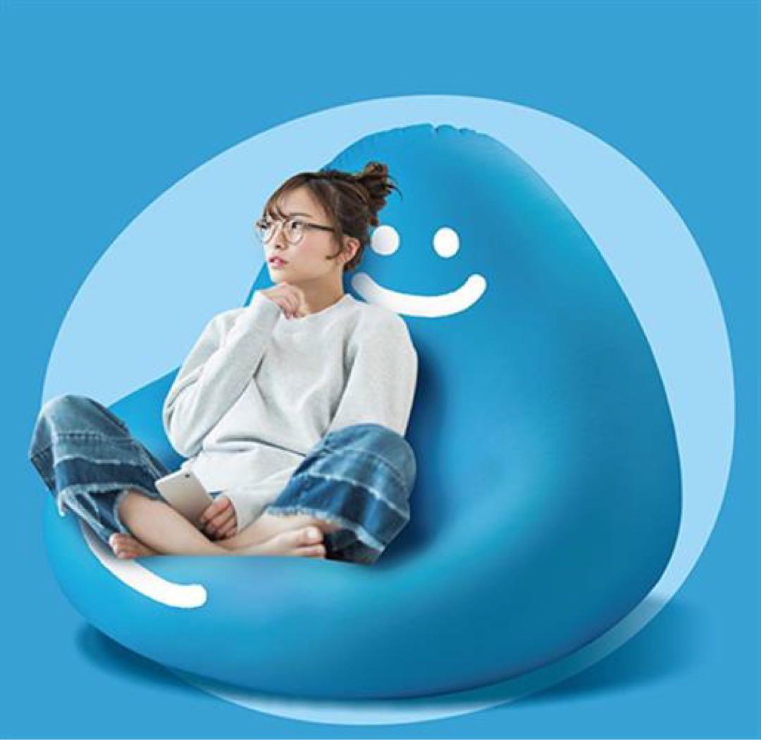 ♪非売品♪青ビーズクッション。グミだよ特大クッション93個限定品！