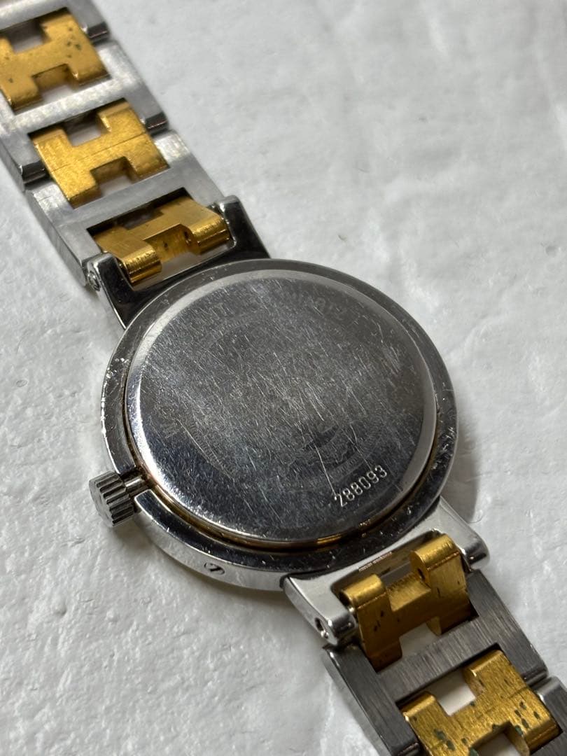 achapii  HERMES エルメス クリッパー　腕時計　電池式　不動