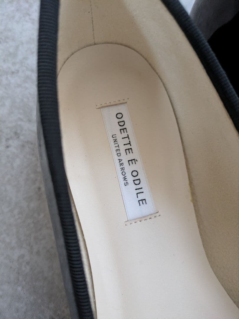 ユナイテッドアローズ　Odette e Odile ブラックバレーシューズ 24