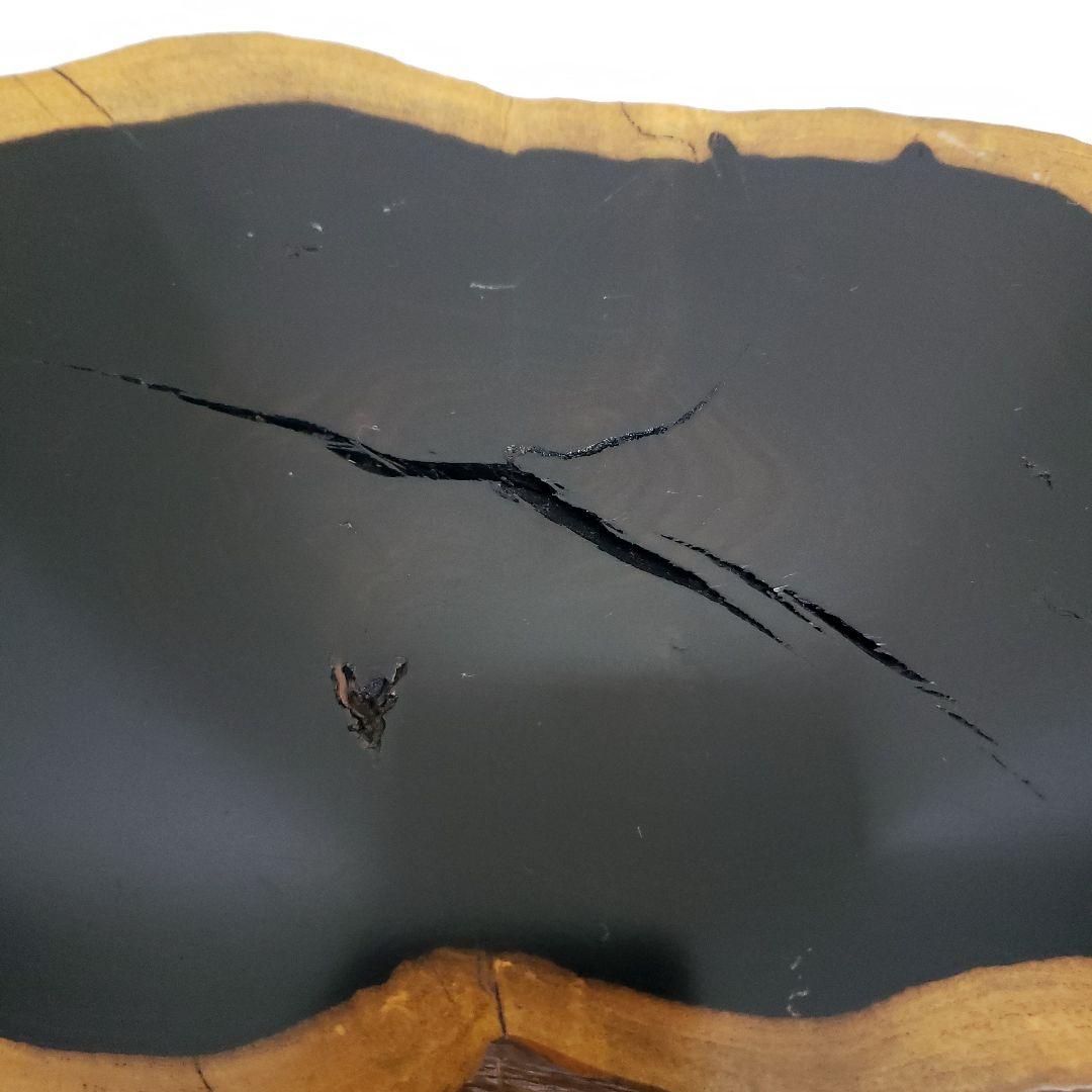 Ｂフライデー蔵出し特価本黒檀敷台 はす切り４２×２０×厚3,5cm 重2,2kg