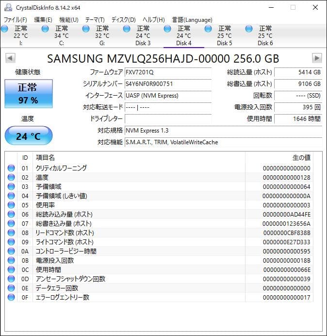 PM991a NVMe 256GB M.2 SSD 4枚セット【1231SA4】