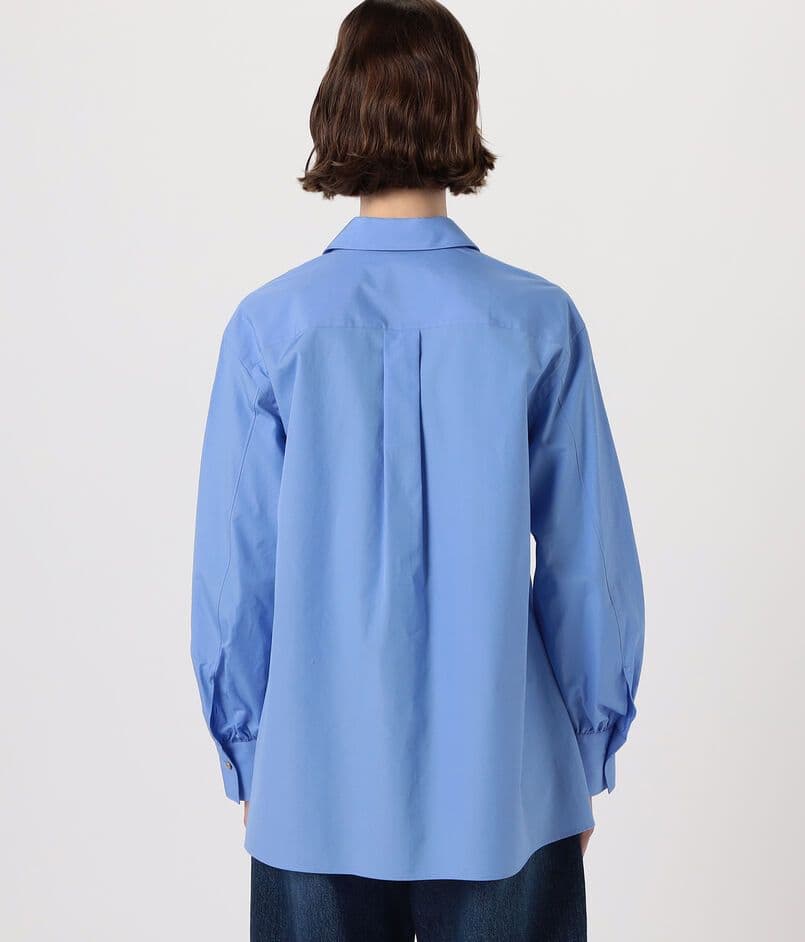 MACPHEE コットンブロード スキッパーシャツ