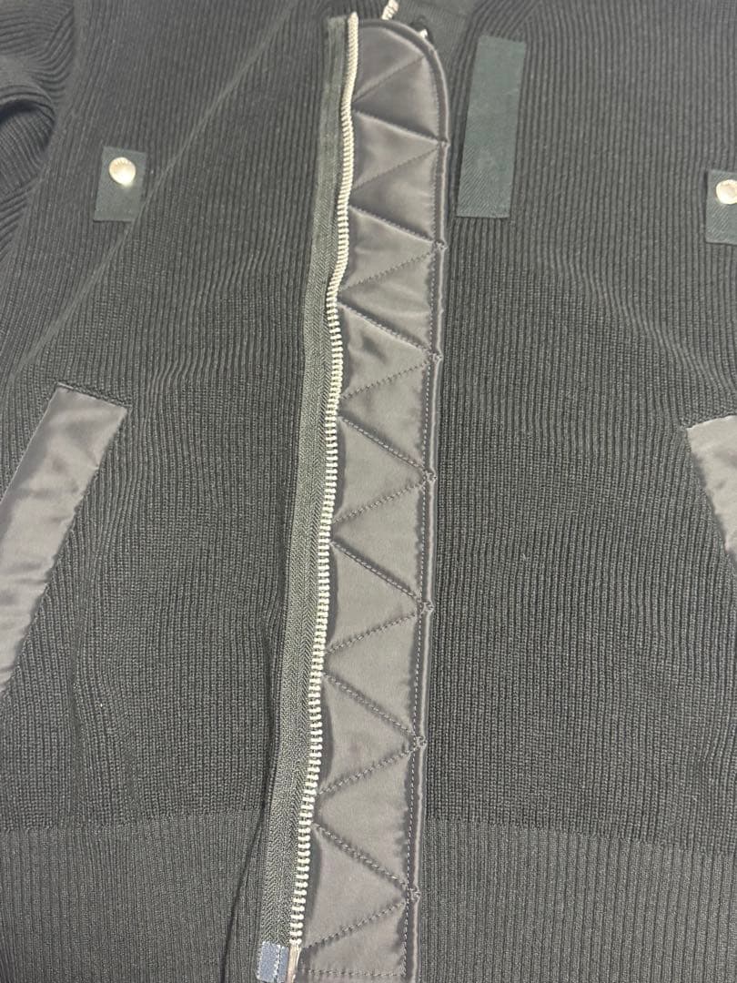 y*a様 sacai サカイ　ミリタリー　MA1　ドッキング　カーディガン　コー