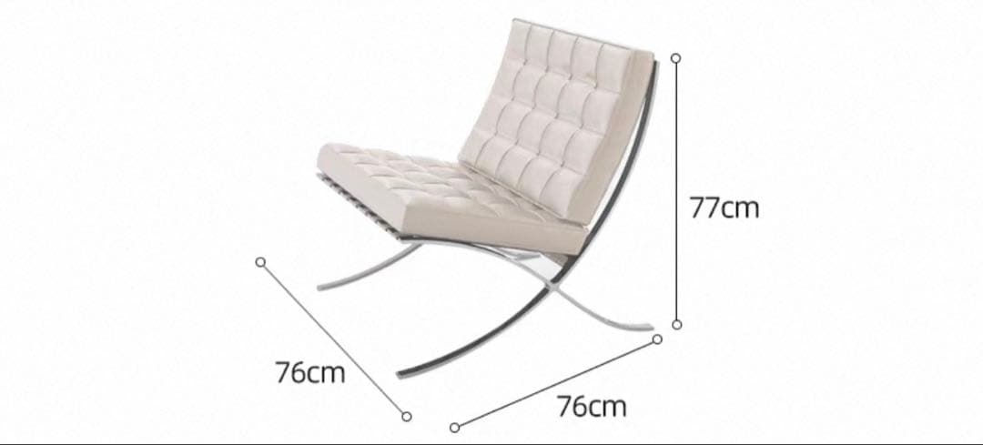 バルセロナチェア ホワイト リ プロダクト デザイナーズチェア