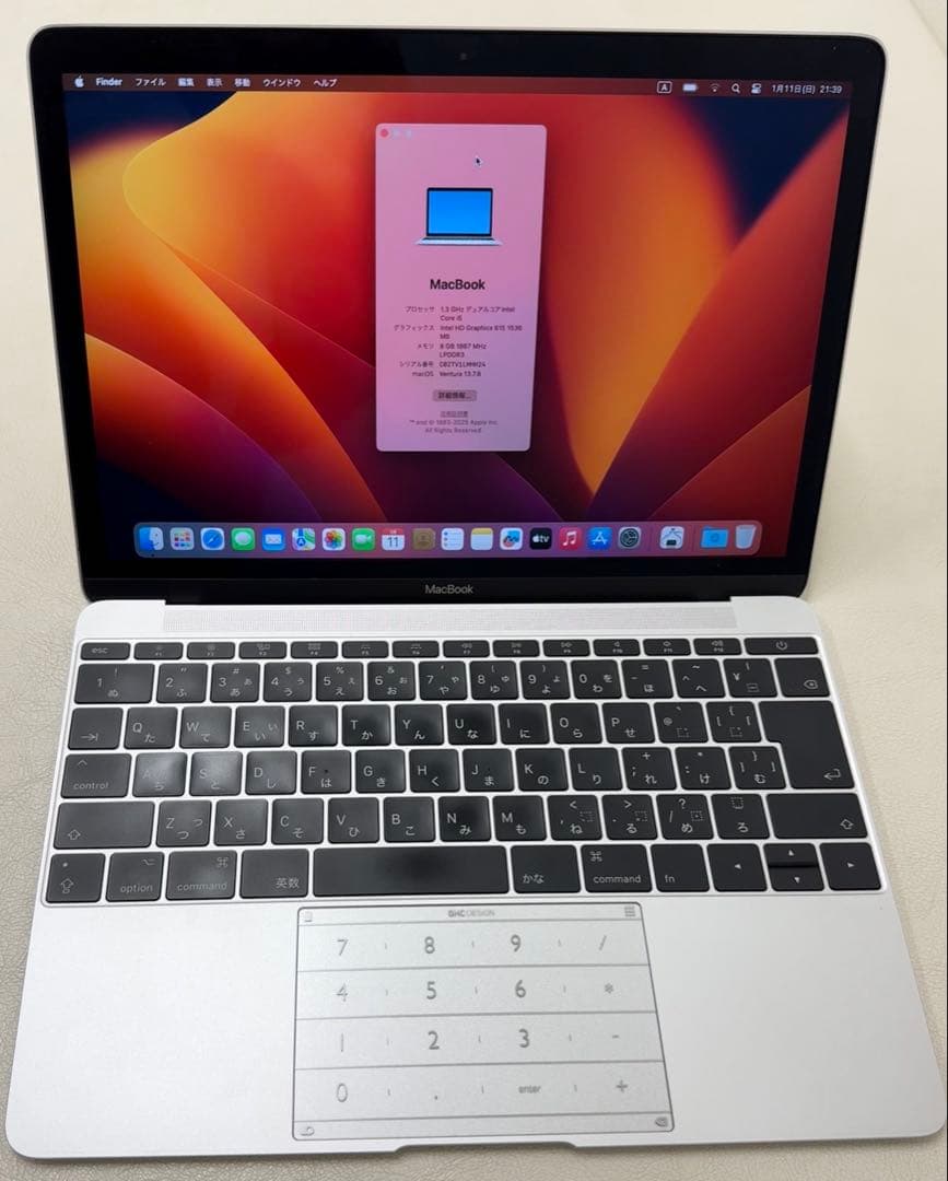 MacBook本体 MacBook12 Retina Corei5/SSD512G/8GB+Nums