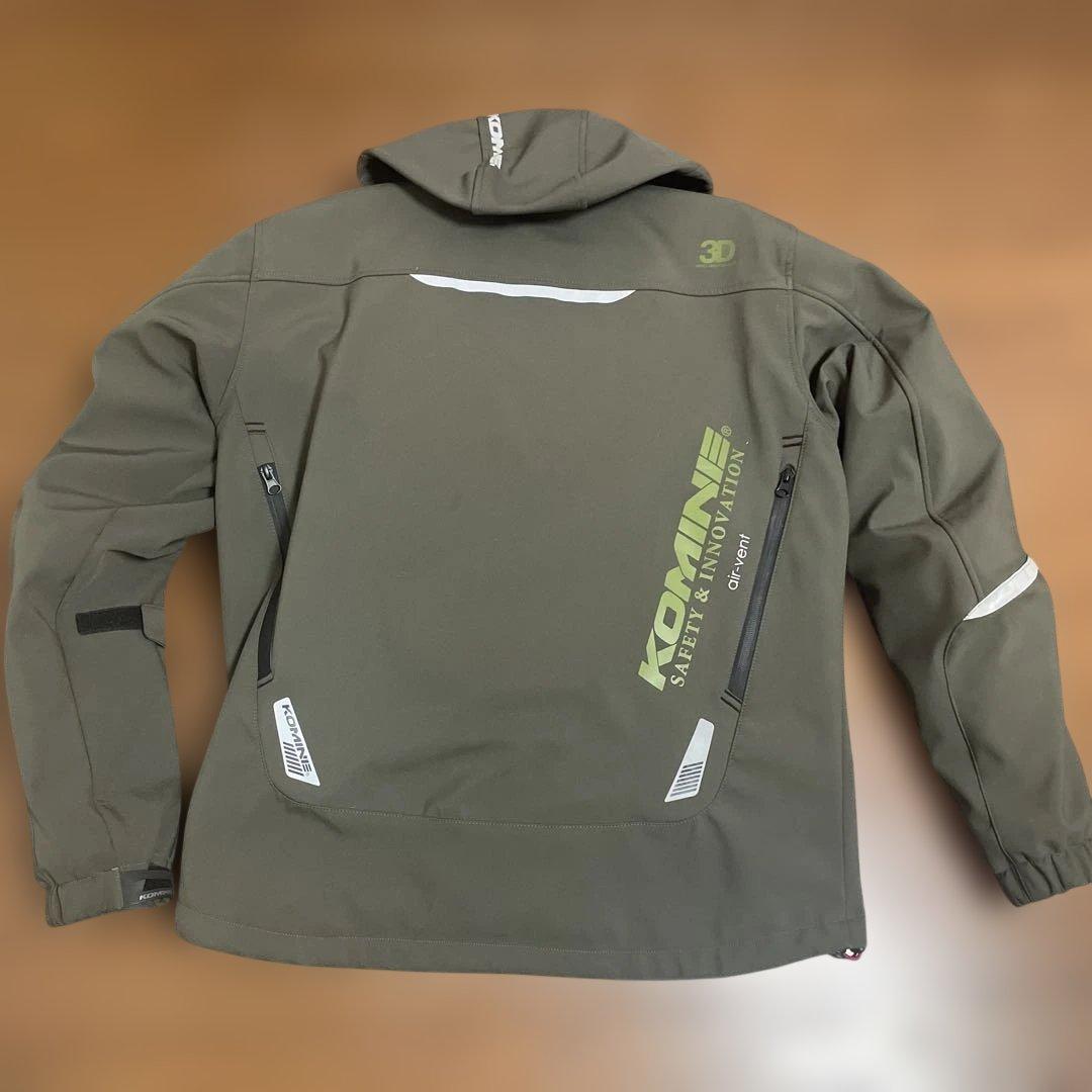 KOMINE 3シーズンジャケット XL カーキ