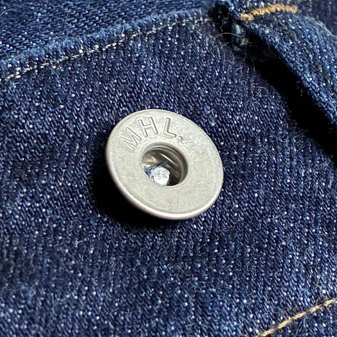【美品】MHL×CANTON/デニムトラウザーズ/マーガレットハウエル/濃紺