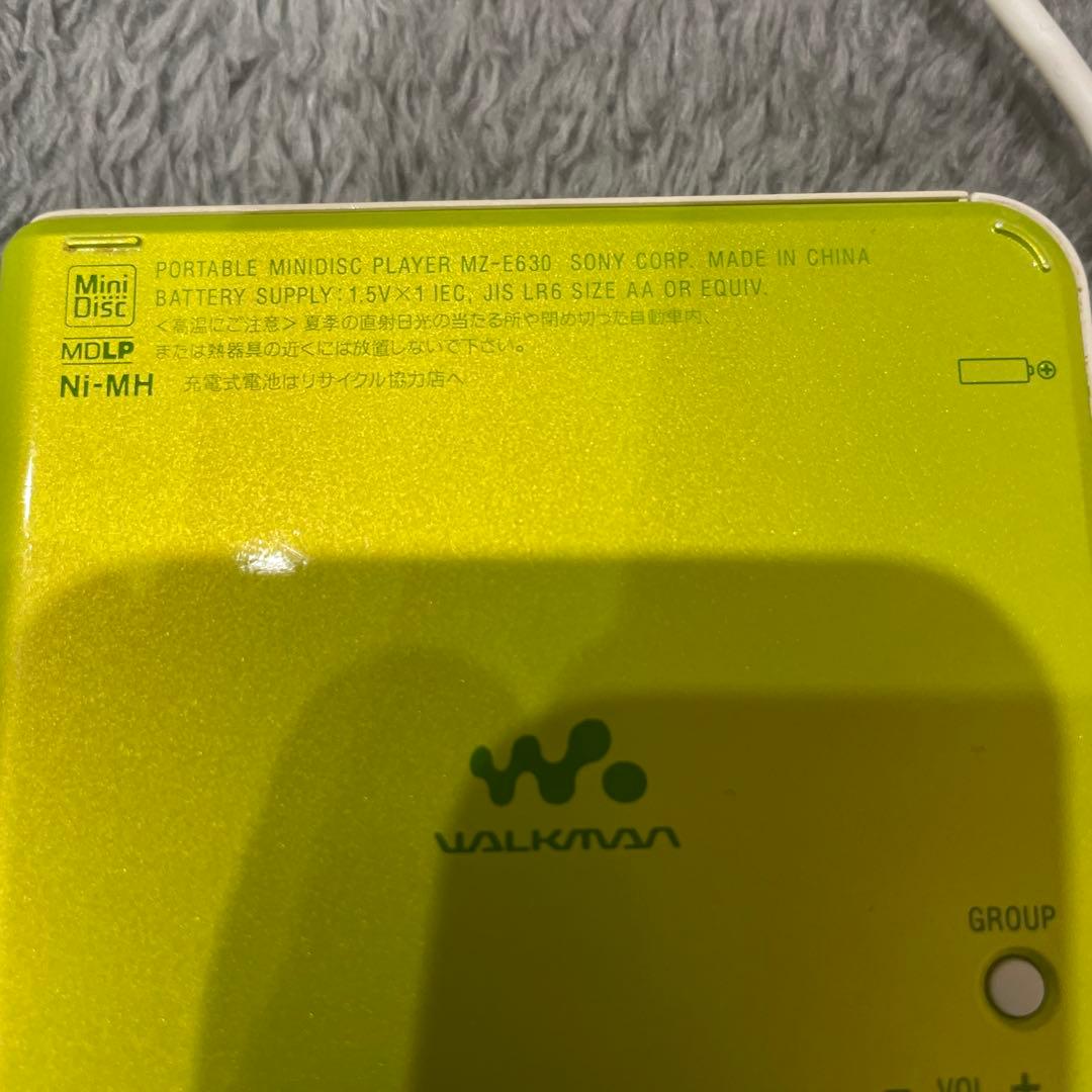 SONY ポータブルMDプレーヤー　WALKMAN MZ-E630
