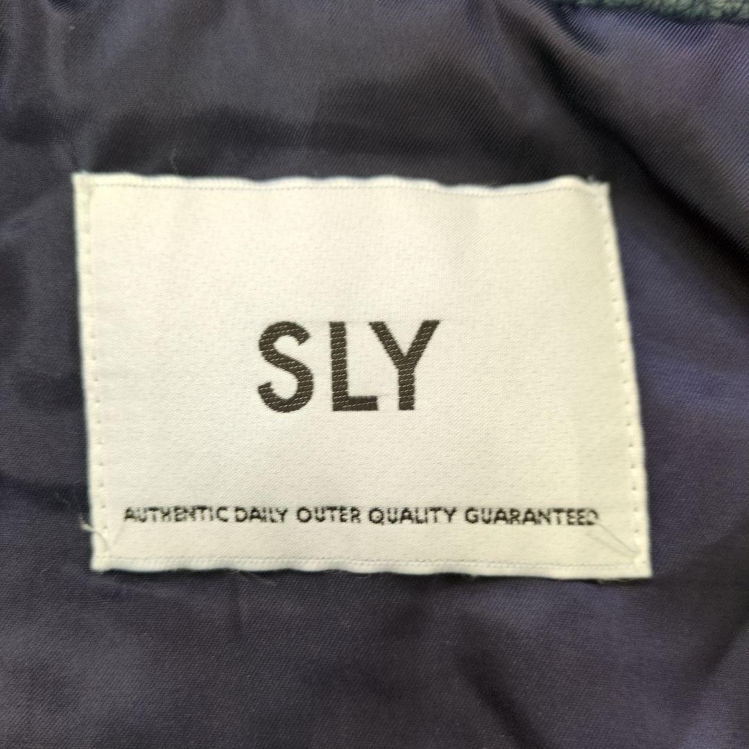 SLY スライ　合皮ジャケット　ジャンパー　ブルー　Sサイズ 未使用品