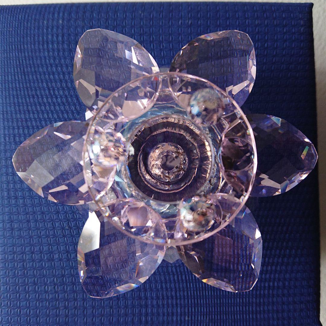 スワロフスキー キャンドルホルダー ピンク