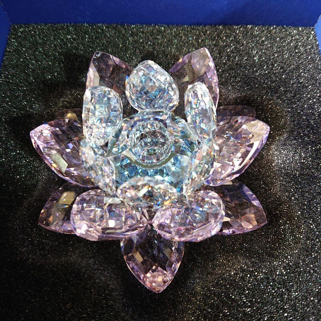 スワロフスキー キャンドルホルダー ピンク