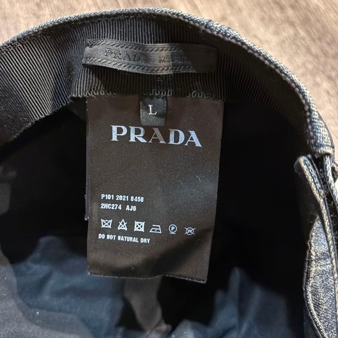 PRADA プラダ　ロゴデニムキャップ　2HC274