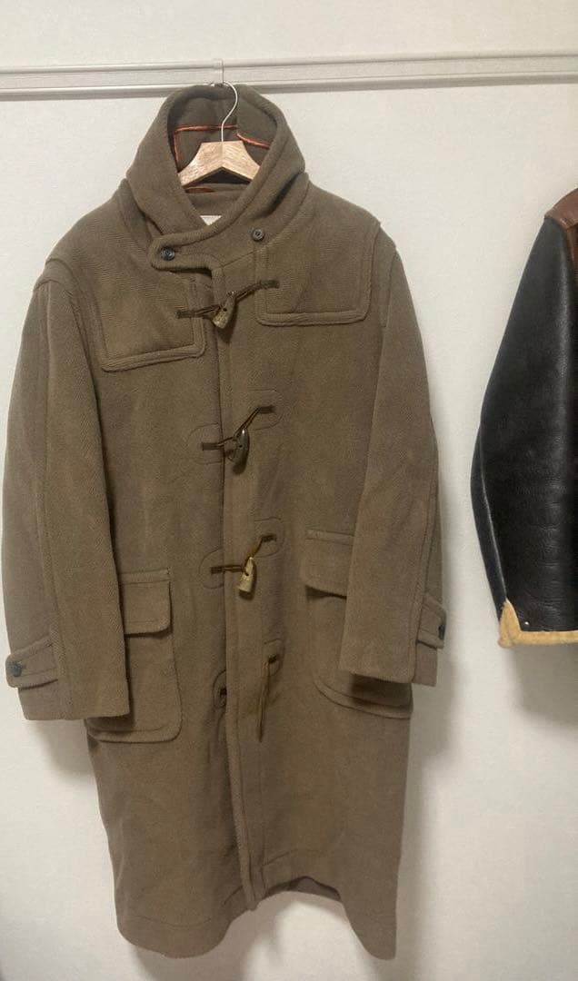 英国製　モンゴメリー　ダッフルコート　ムーアブルック ヘリンボーン　ブラウン