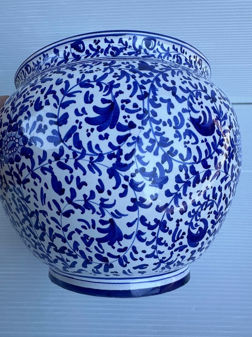 MADE IN ITALY FAENZA フラワーベース　直径28❌20㎝