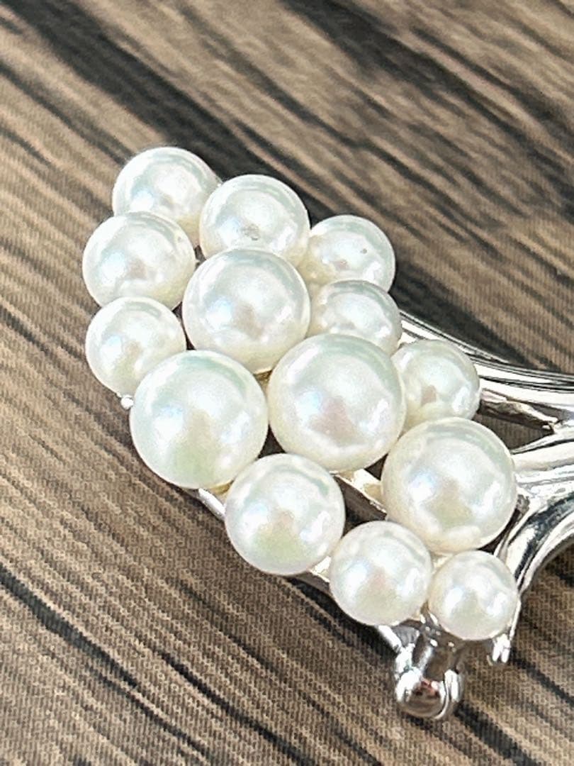 ミキモト　本真珠　アコヤ　ブローチ