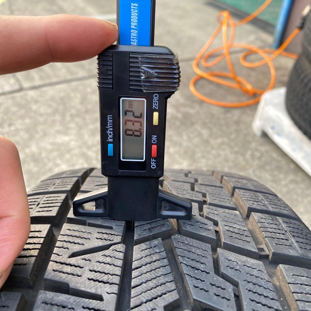 ◇中古バリ溝ヨコハマ205/60R16+トヨタ平座用アルミスタッドレスセット