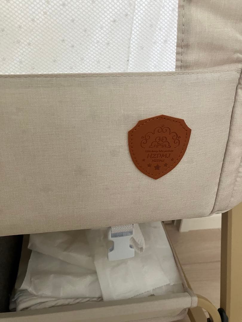 HZDMJ ベビーベッド ベージュ(カーキ)