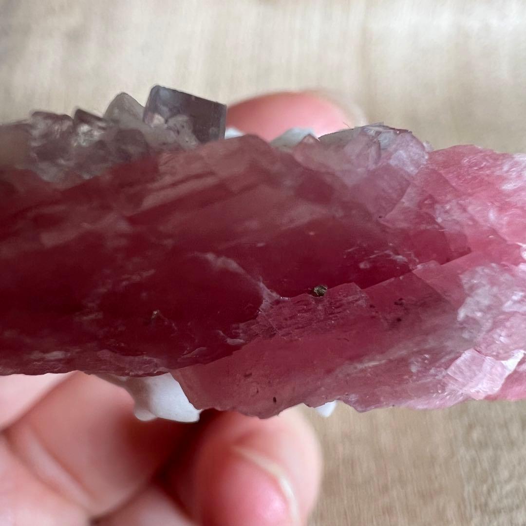 ロードクロサイト フローライト パイライト 42g 鉱物 標本 原石