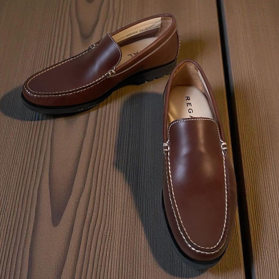 ラッキー様美品 リーガル コブラヴァンプ VIBRAM ブラウン 26cm