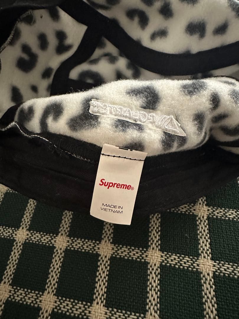 Supreme レオパード柄 フラップ付きキャップ