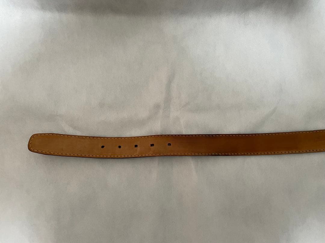 VACCARI　ヴァッカーリ　クロコダイル　クロコ　ベルト　ミディアムブラウン