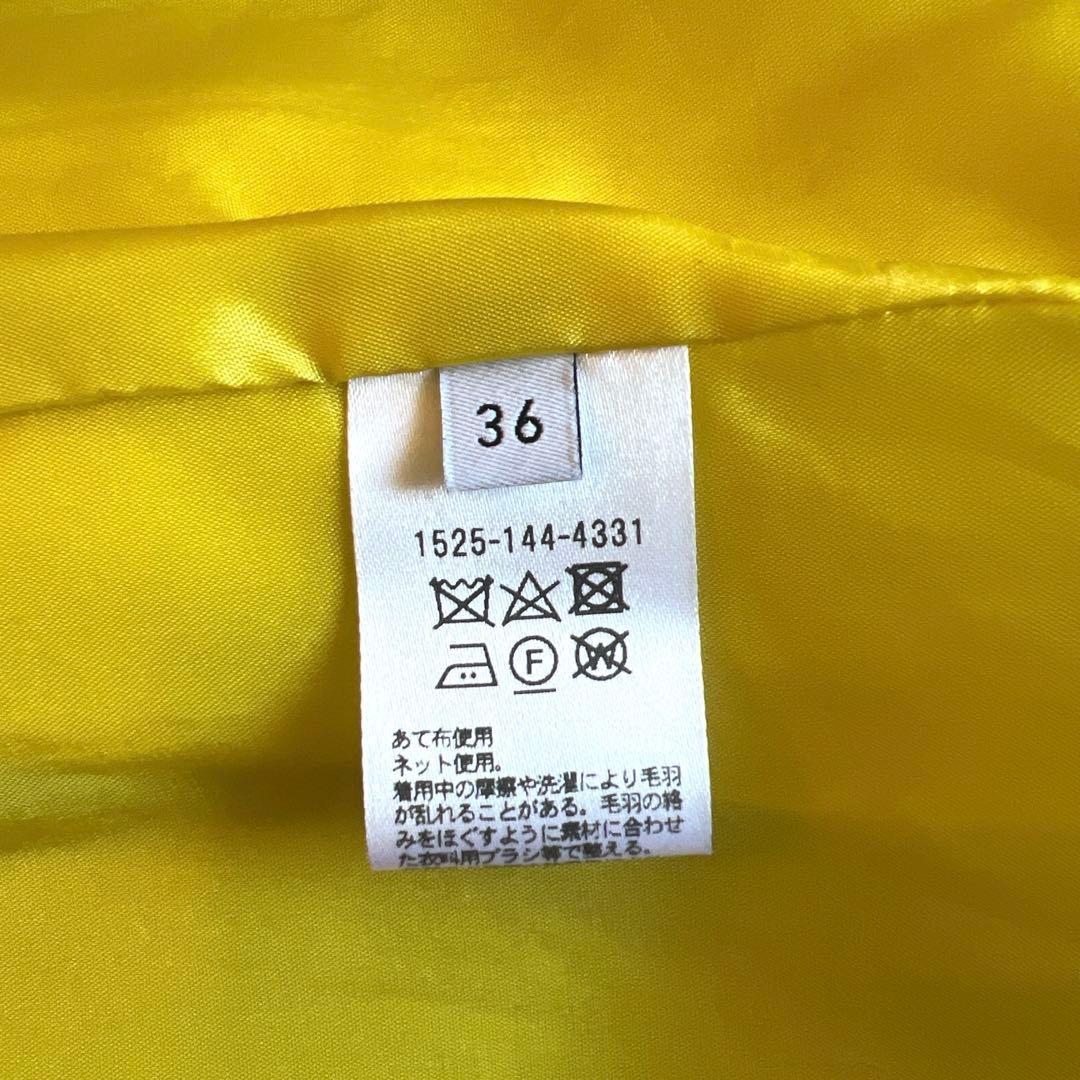 【UNITED ARROWS】鮮やかイエローピーコート36