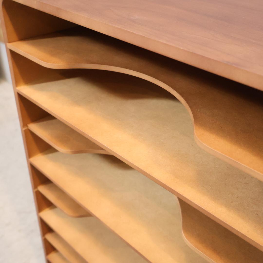 ティロワール トレーチェスト 書類ケース ナチュラル ウォールナット 収納