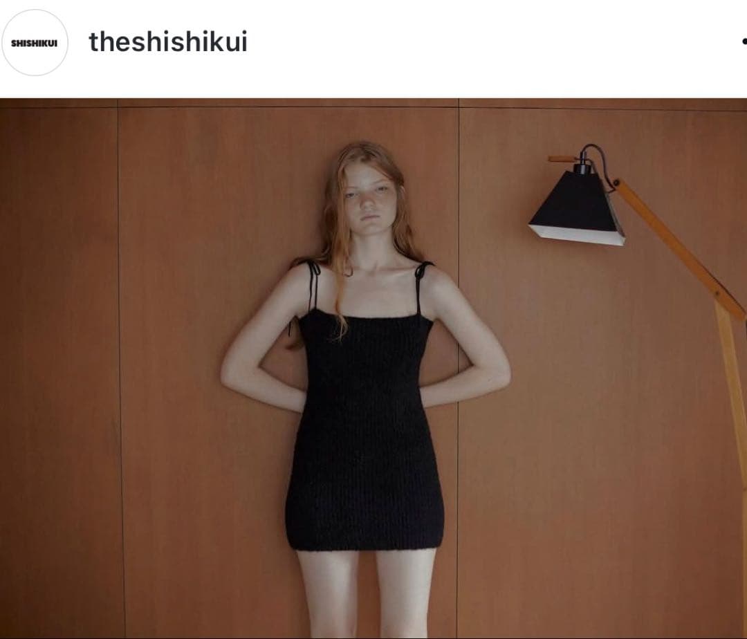 shishikui シシクイ　ニット　ロングキャミ
