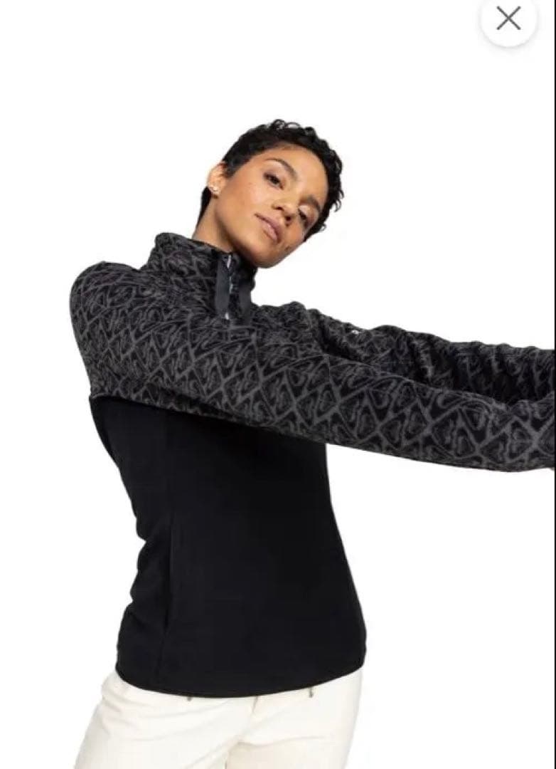 ROXYスノー ベースレイヤー ハーフジップトップス