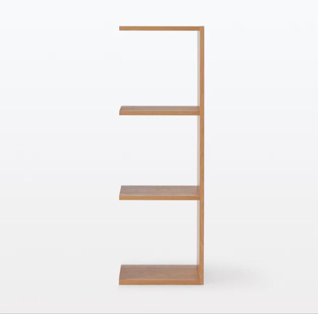 無印　スタッキングシェルフ 追加3段　オーク材